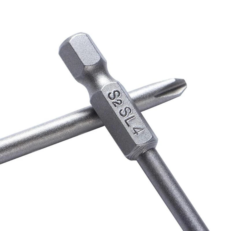 Ten-Piece 100mm Magnetic Slotted and Phillips Bit Set