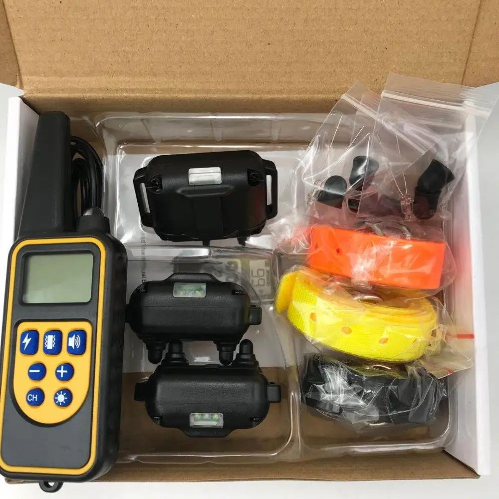 Rechargeable Remote Dog Training Collar for Up to 3 Dogs
