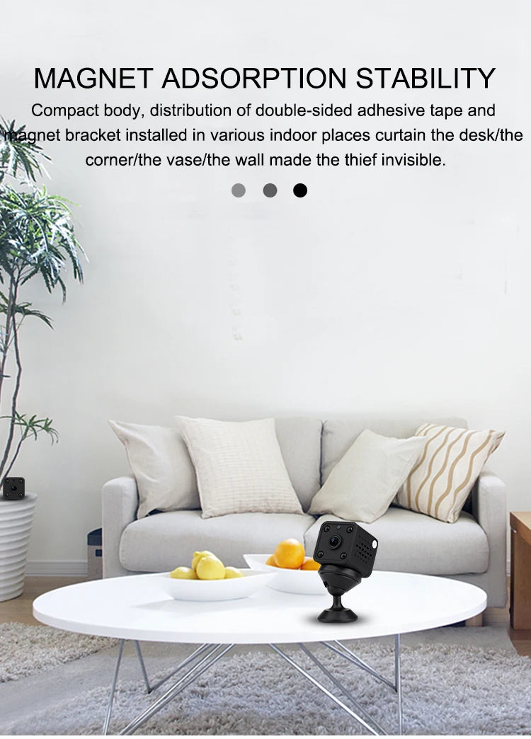 Cameră Mini X6S 1080P WiFi Recorder cu Viziune Nocturnă