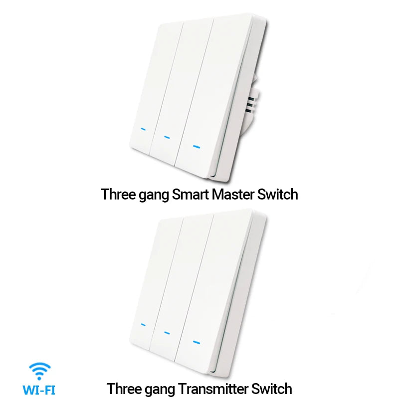 Interrupteur mural Tuya WiFi et options RF433