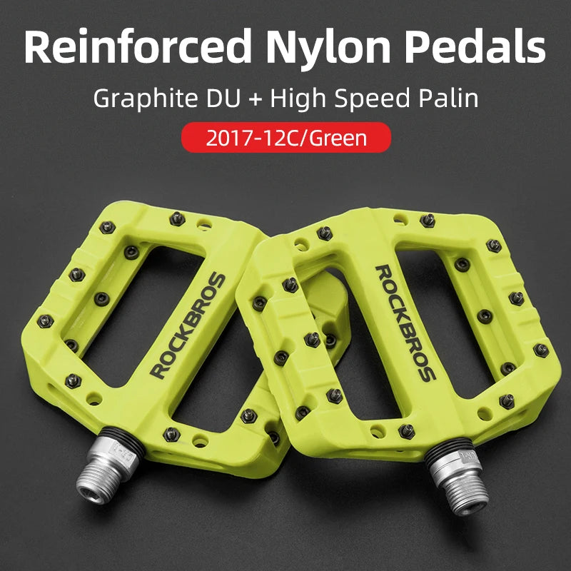 Ultralight Bike Pedals with Sealed Bearings and Wide Anti-Slip Platform