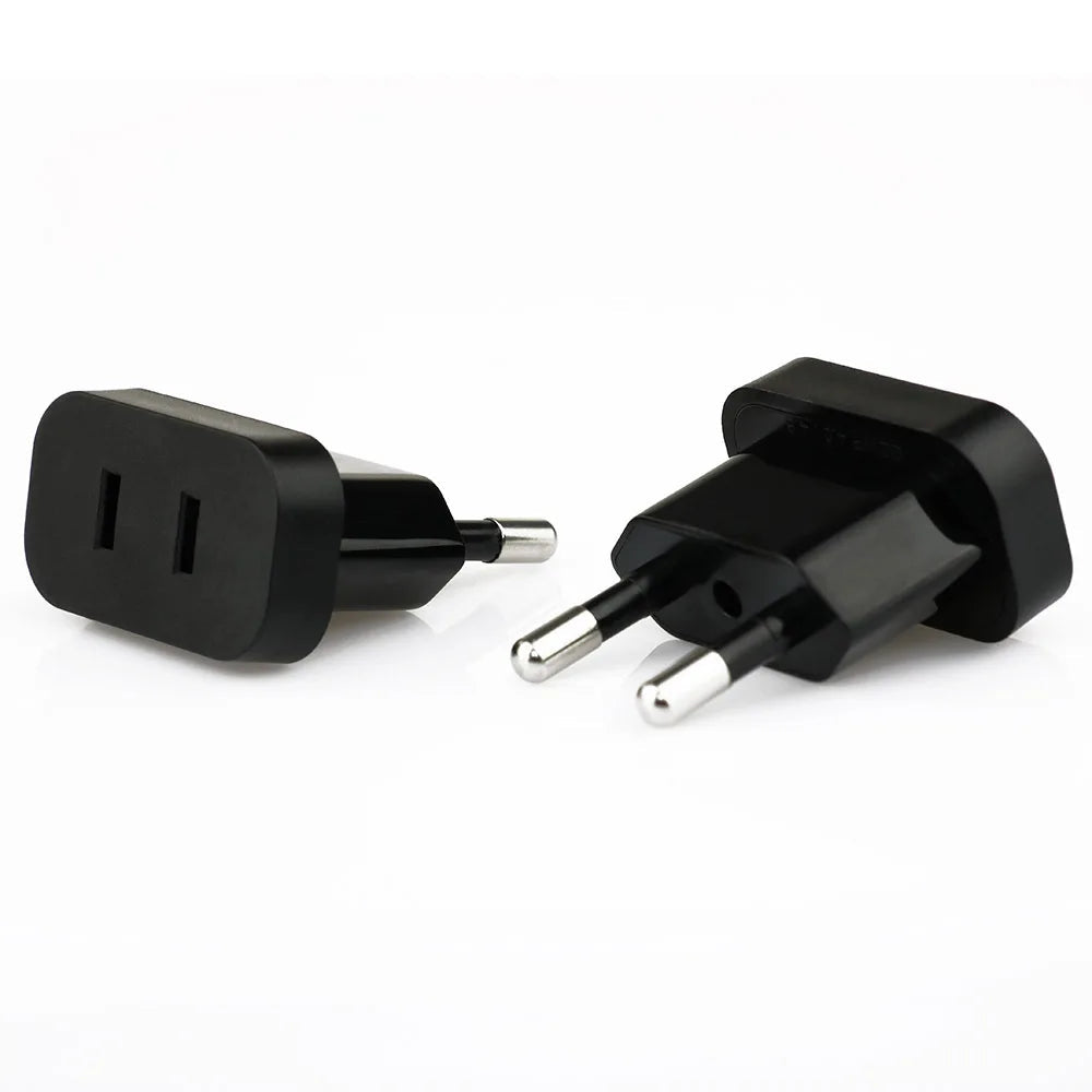 1pcs Power Plug Adapter US To EU Euro Europe Plug Power Plug Converter Travel Adapter US to EU Adapter Electrical Socket