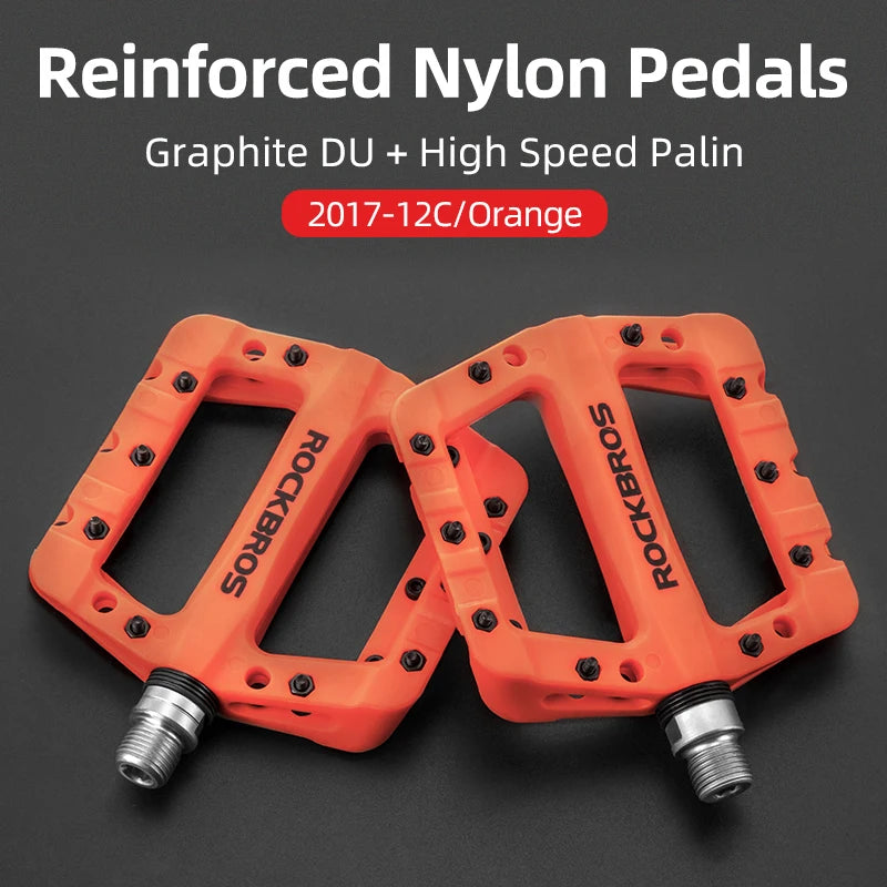 Ultralight Bike Pedals with Sealed Bearings and Wide Anti-Slip Platform