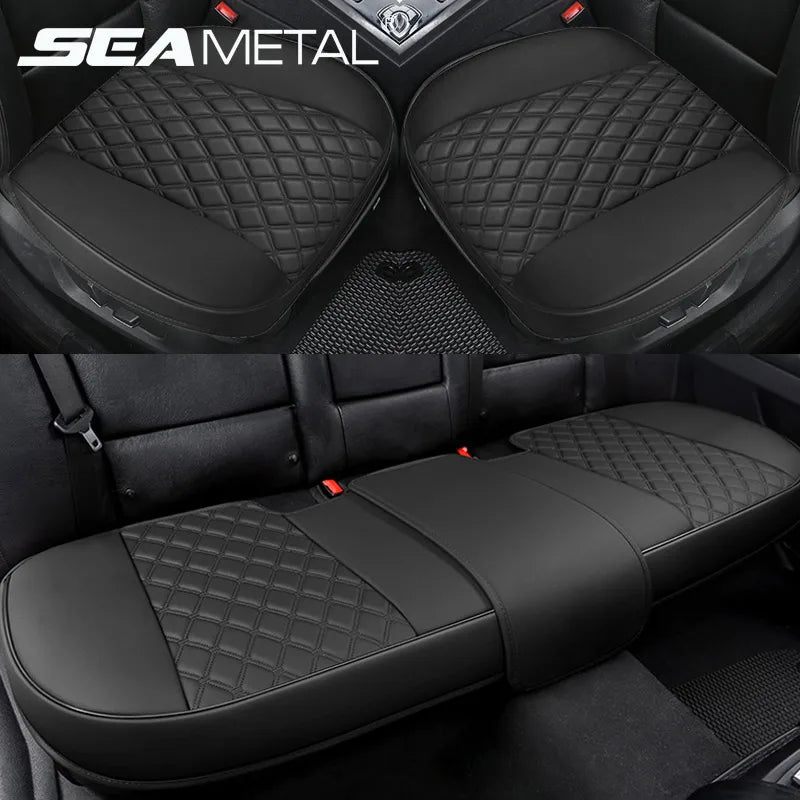SEAMETAL 1Pc Car Seat Cover Universal Full-Wrapped Auto Seat Protector Convex Design Breathable Wear-Resistant Vehicle Chair Pad