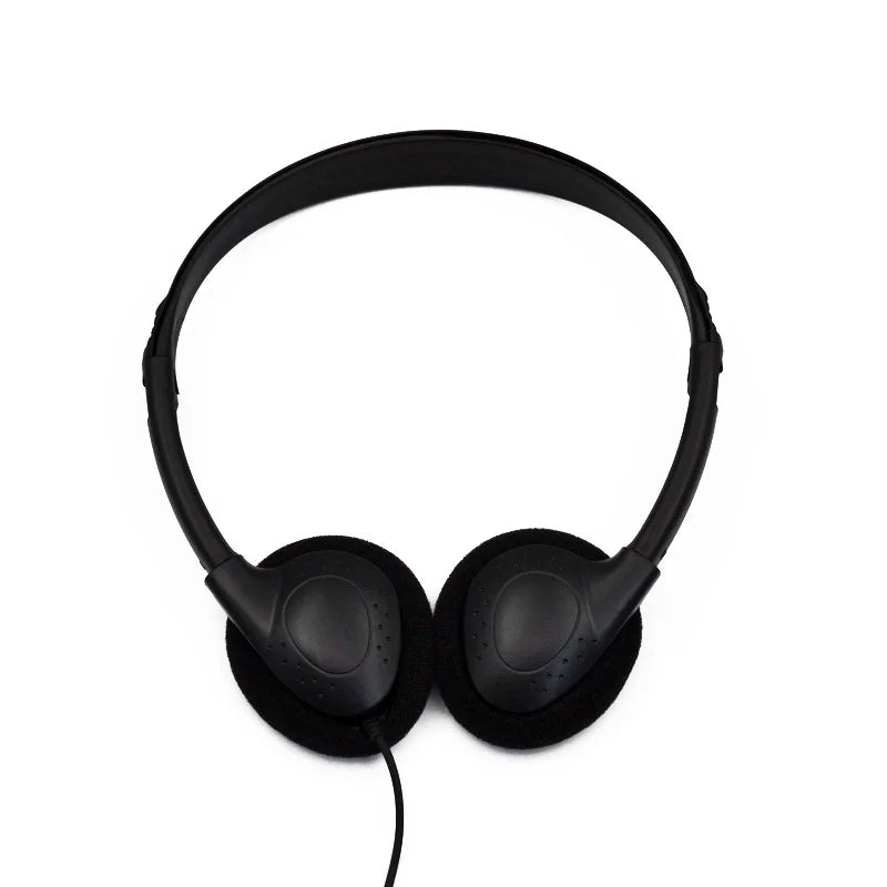 Wired Head-Mounted Headphones with 3.5 mm Plug, No Microphone