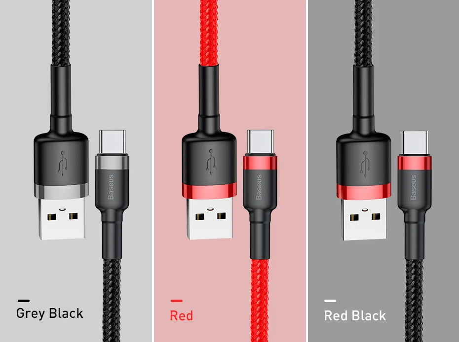Baseus USB‑C Hızlı Şarj Kablosu Type‑C Cihazlar İçin