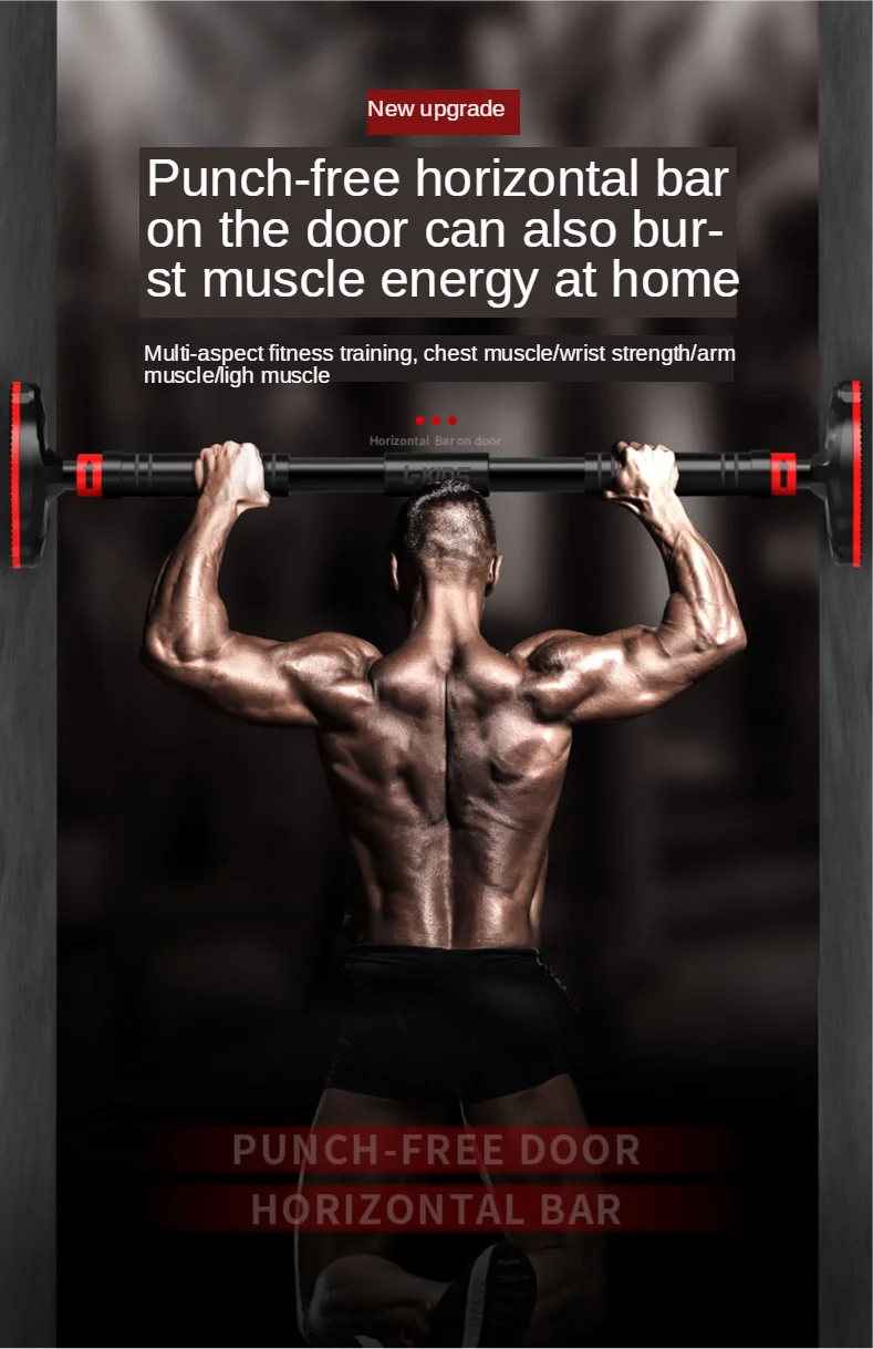 Large Adjustable Door Horizontal Bar for Home Training