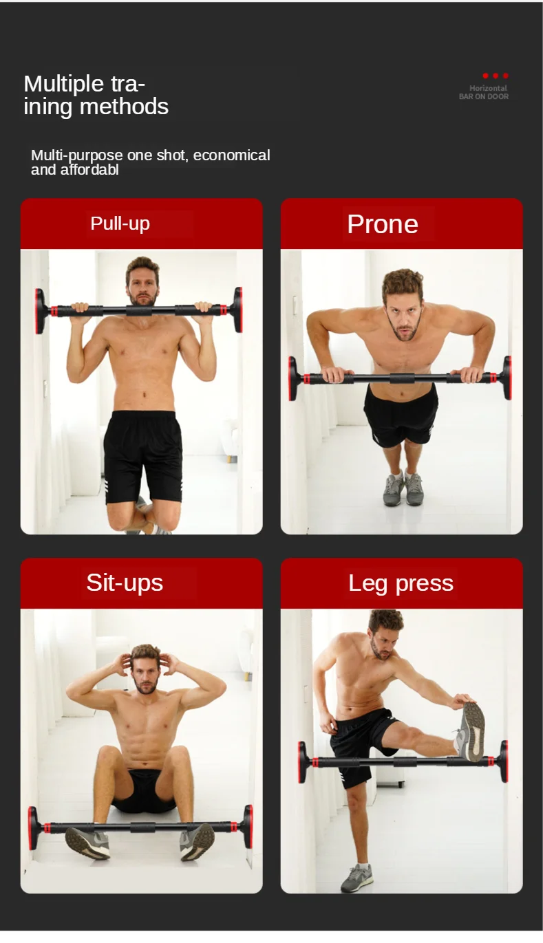 Large Adjustable Door Horizontal Bar for Home Training