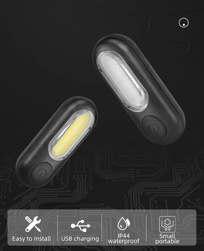 USB Rechargeable Bicycle Rear Light, 5 Modes