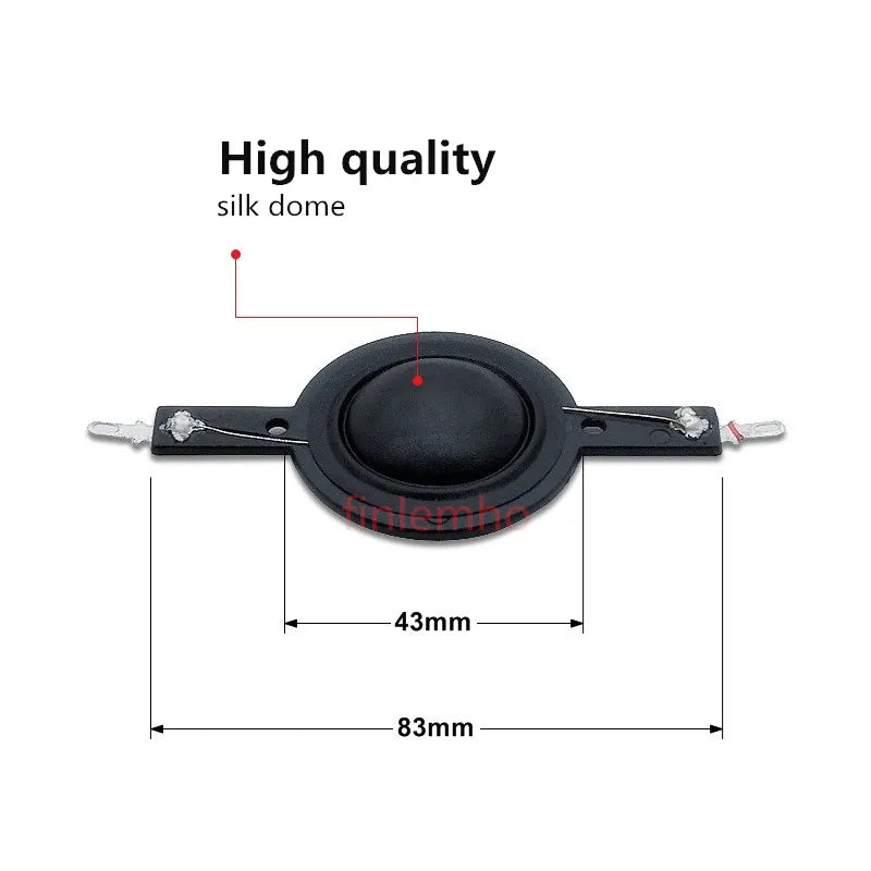 Unidade de reparação de diafragma de tweeter de seda, 25.4 mm, 8 Ohm