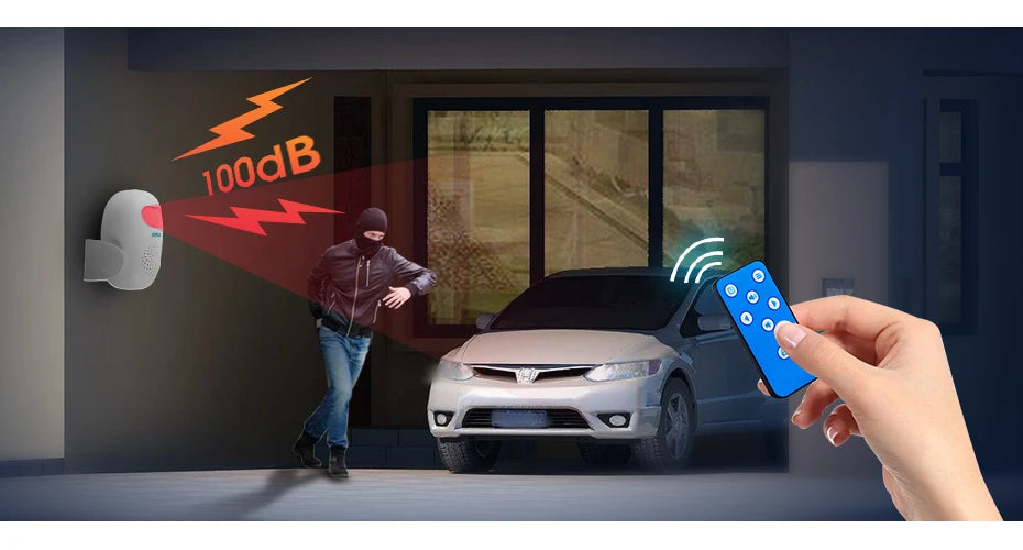 KERUI Wireless PIR Motion Sensor Alarm Welcome Chime Alarm Mode and Welcome Mode Infrared Motion Detector 11 Countries Language
