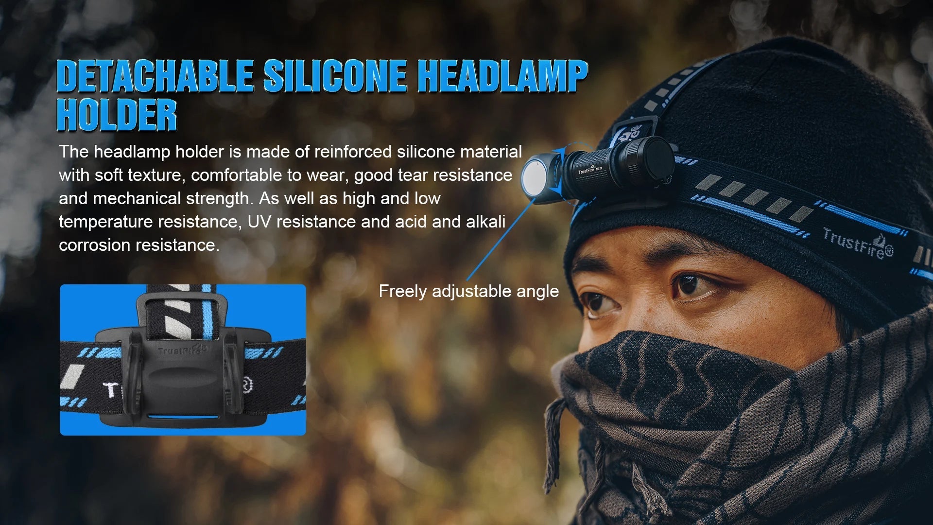 Trustfire Mc18 Headlamp Led Xp-Lhi 18650 Magnetic 2a Usb Rechargeable Head Lamp 1200lm Flashlight Headlight Magnet Tail Cap