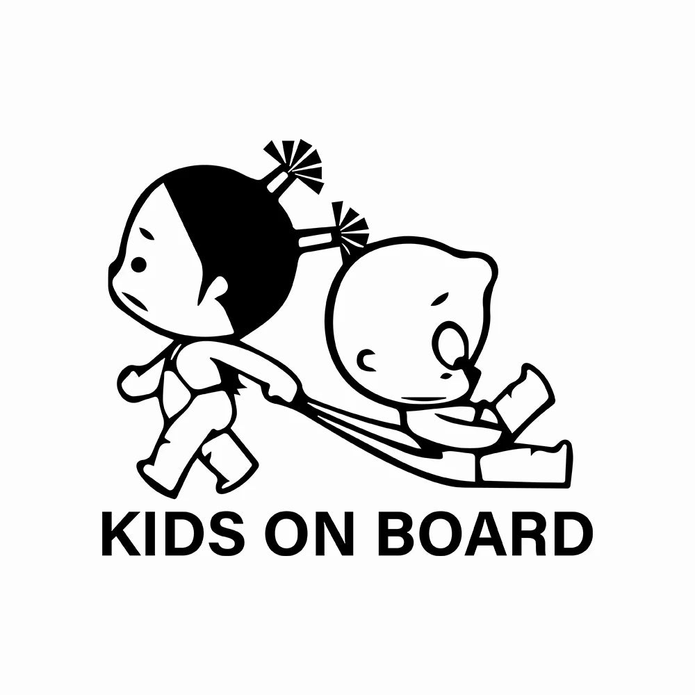 Kids on Board Car Decal – 19 × 15 cm