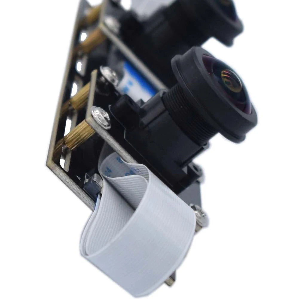 Módulo de Câmara USB Óptica 2MP 1080P Stereo Flexível com Dual Lens para Reconhecimento Facial, 3D, VR