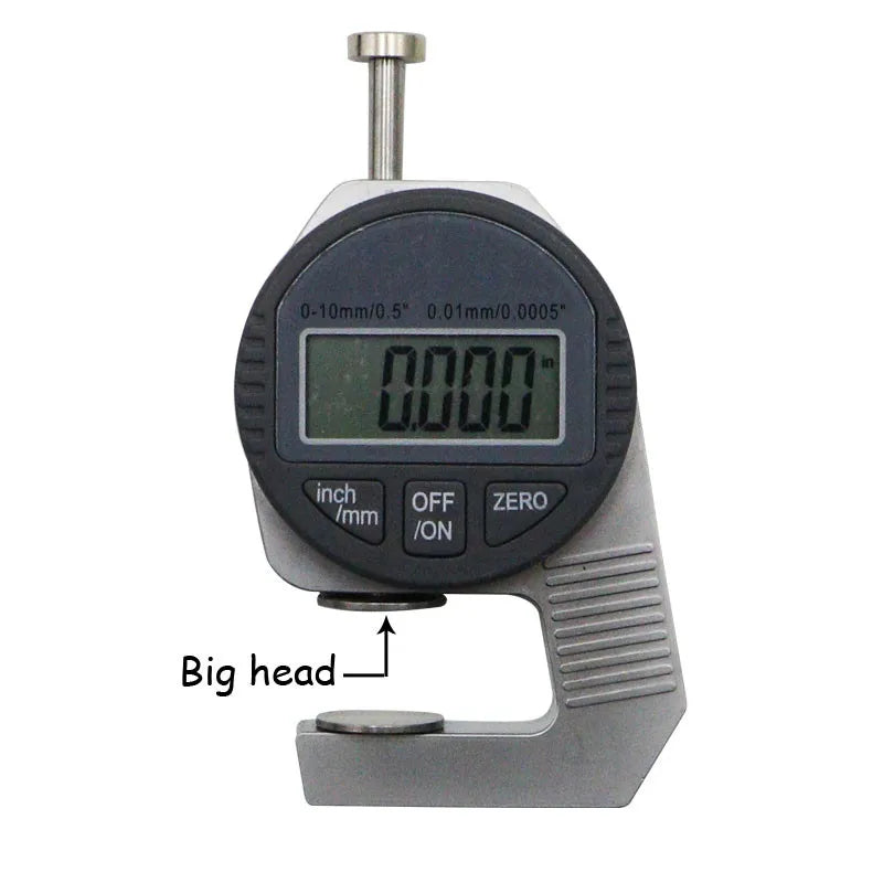 Digitálny hrúbkomer, merací nástroj 12,7 mm, číselníkový merací prístroj, prenosný elektronický číselníkový indikátor hrúbky, mini 0,01 mm