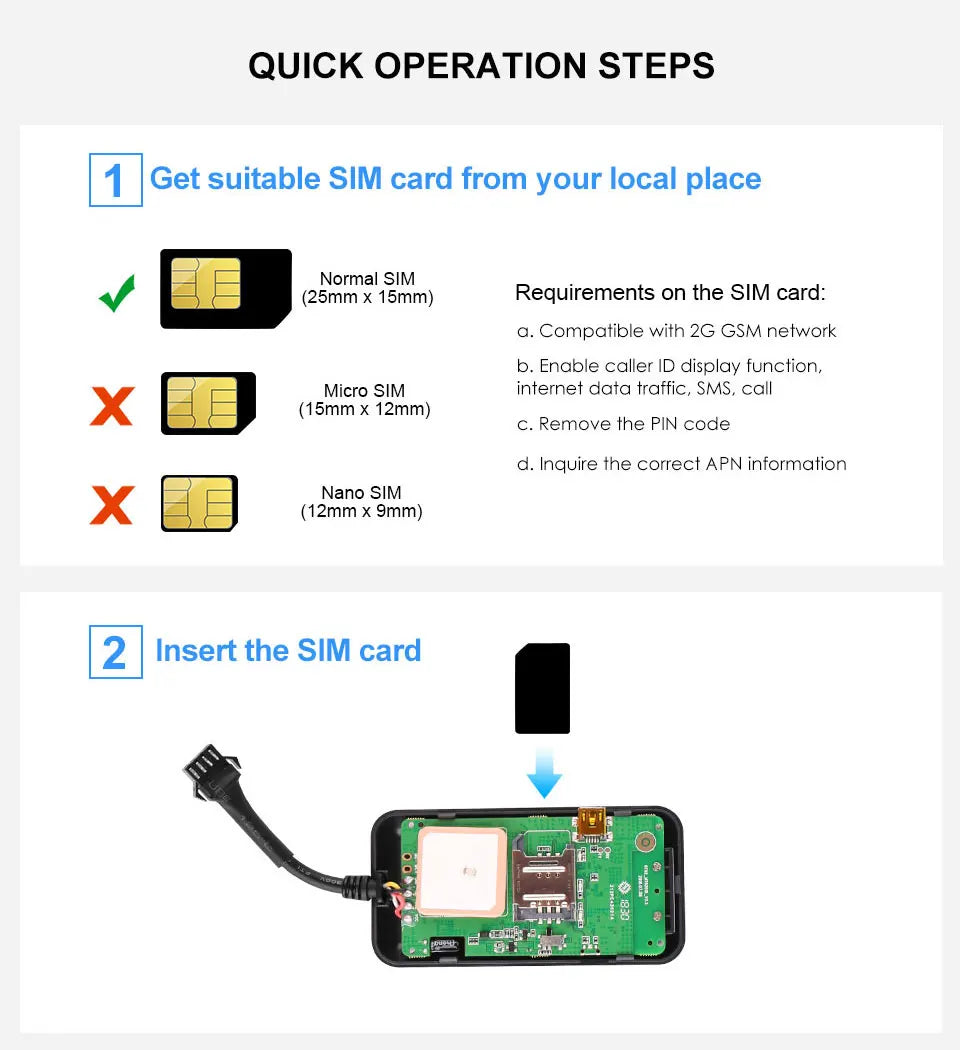 GT02D cu 4 fire pentru vehicul autovehicul motocicletă detector GPS TK110 GT02A ACC alarmă vibrație alarmă oprire alimentare cu releu Android Apple APP