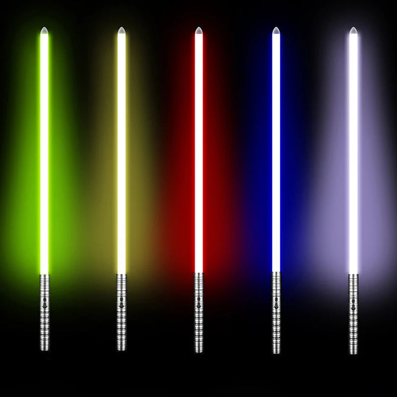 Sabie de jucărie luminoasă RGB cu mâner metalic