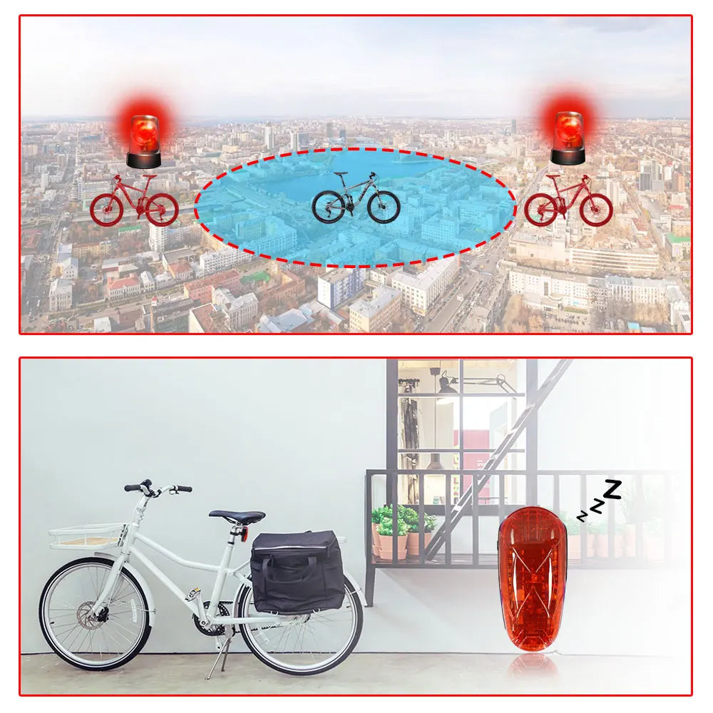 Bicycle GPS Tracker TK906 Bike Lamp GPS Tracker Long Standby Waterproof SOS Over-speed Alarm Bike Locator Lifetime Free Platform