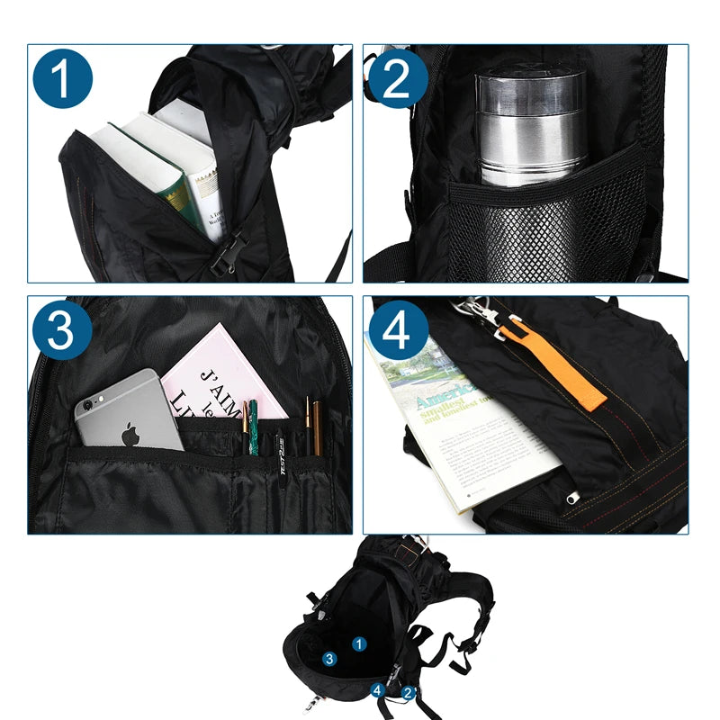 Waterproof Hiking Daypack Backpack for Camping and Travel
