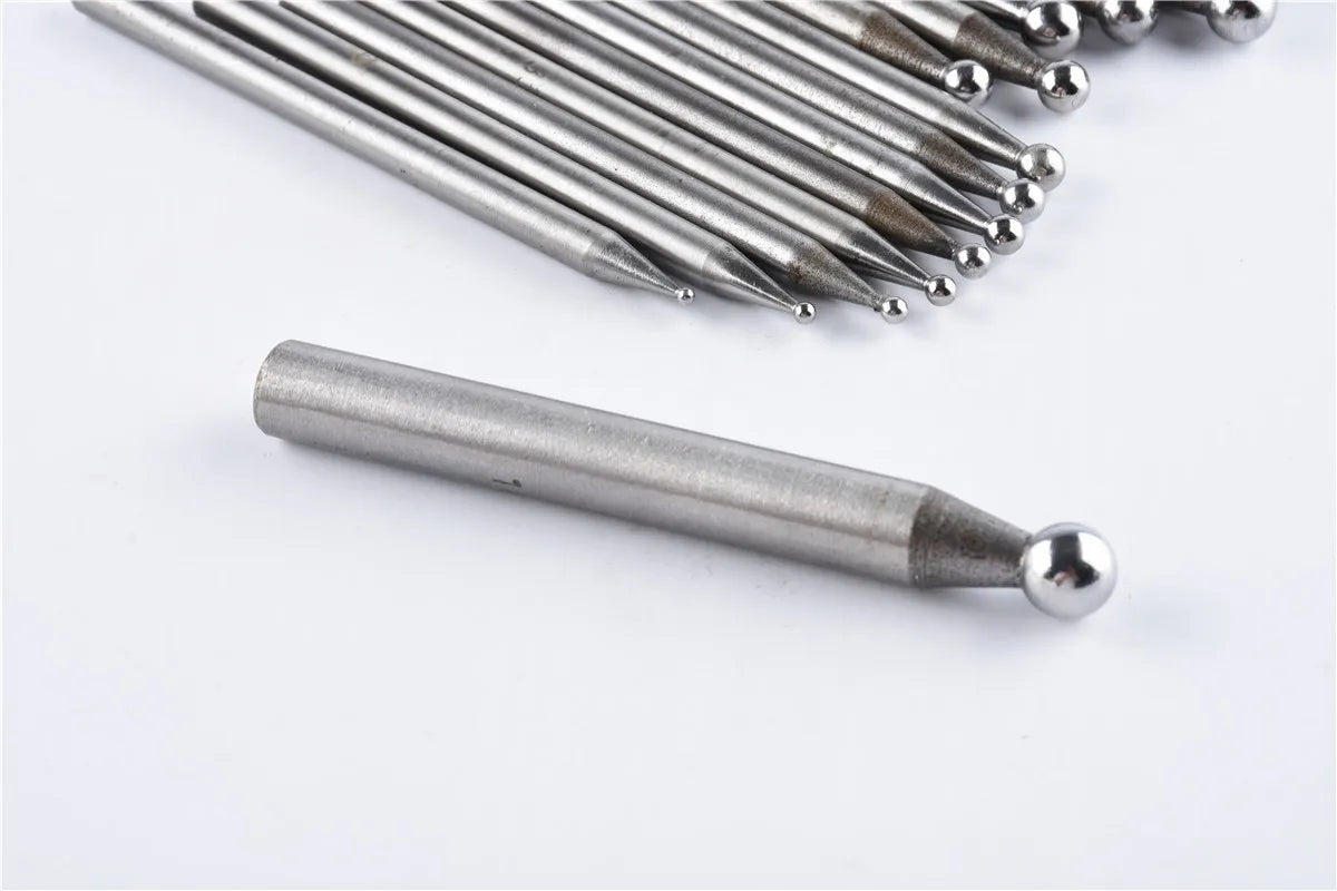 17-Piece Stainless Steel Dapping Punch Set — 2–10 mm