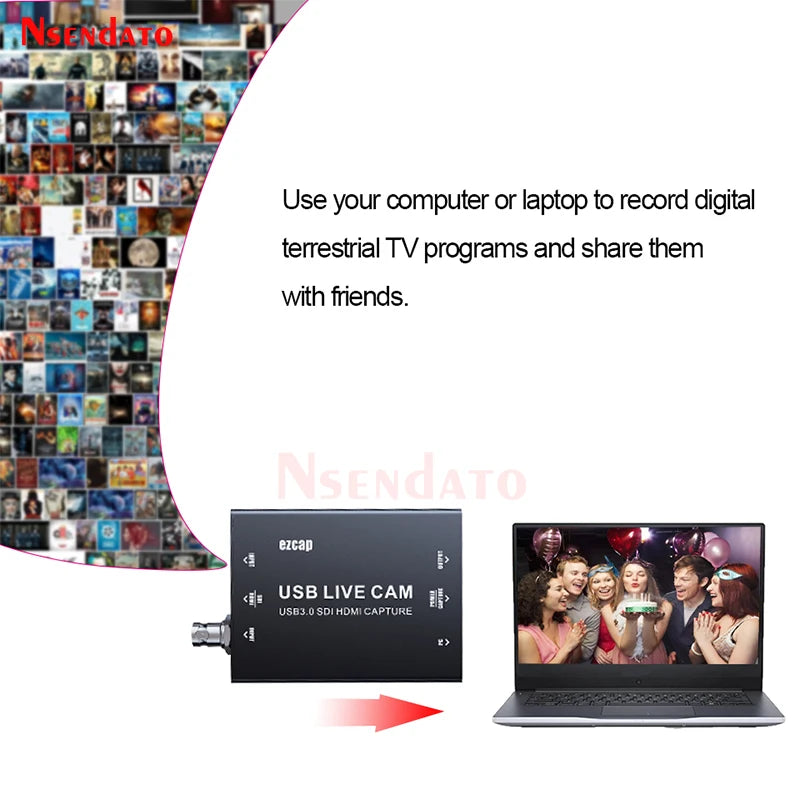 EZCAP 327 4K 30fps HDMI USB3.0 SDI Board Videoaufnahmesgerät für Live-Streaming Broadcast Card Grabber für OBS Kamera TV Box PC