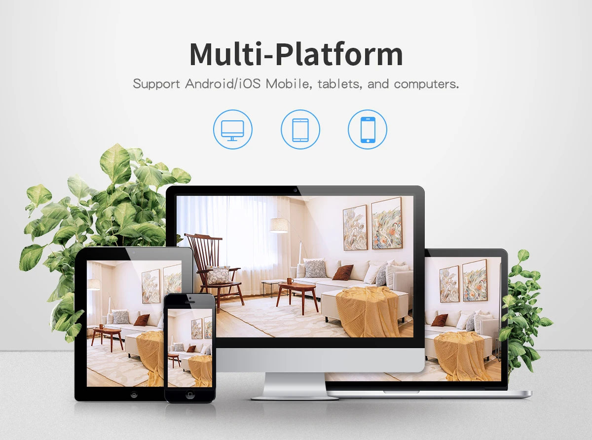 4MP Indoor Wired IP Camera with Motion Detection