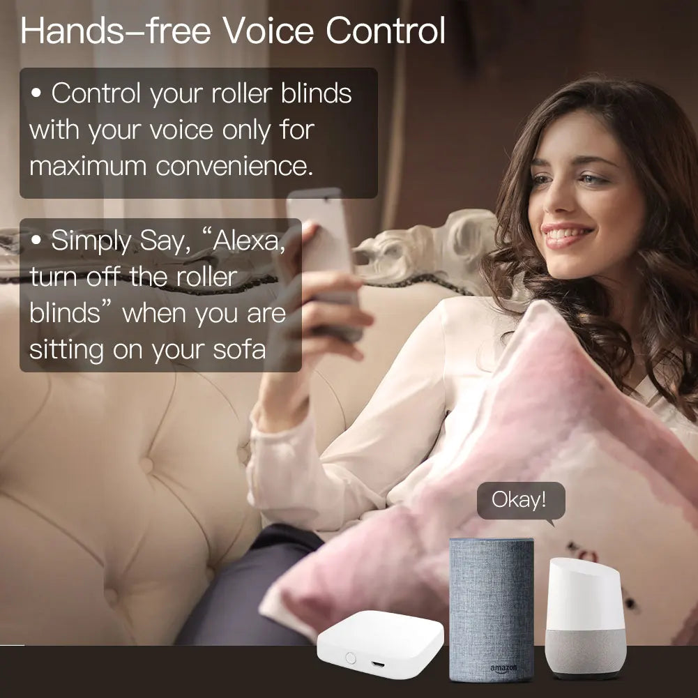MOES ZigBee 3.0 Smart Curtain Switch Module Motorized Roller Shutter Blinds Motor Tuya Smart Life Alexa Echo Google Home