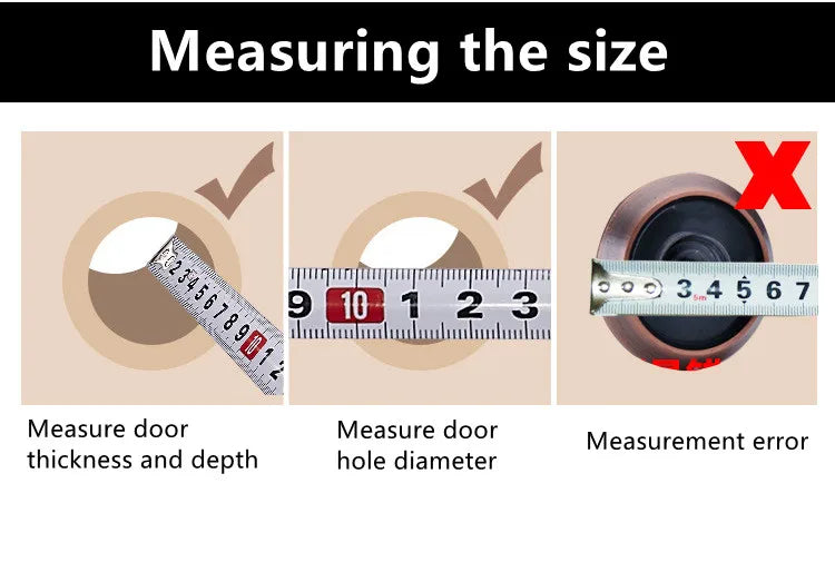 1080P WiFi Peephole Video Door Viewer with Motion Detection and Two-Way Audio