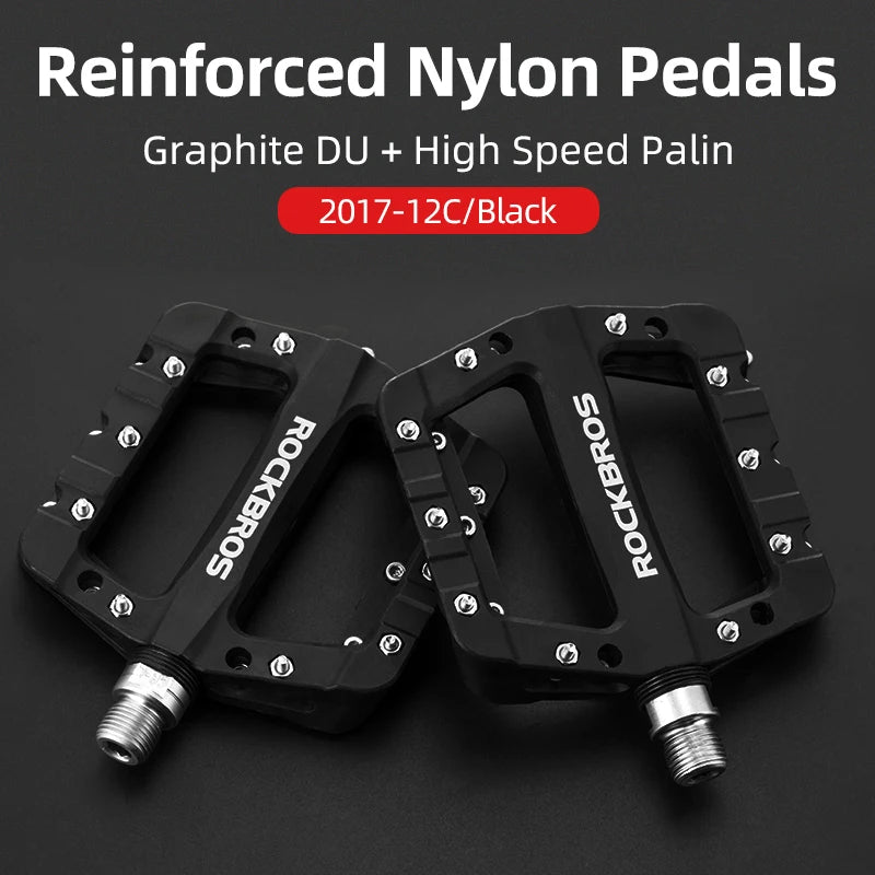 Ultralight Bike Pedals with Sealed Bearings and Wide Anti-Slip Platform
