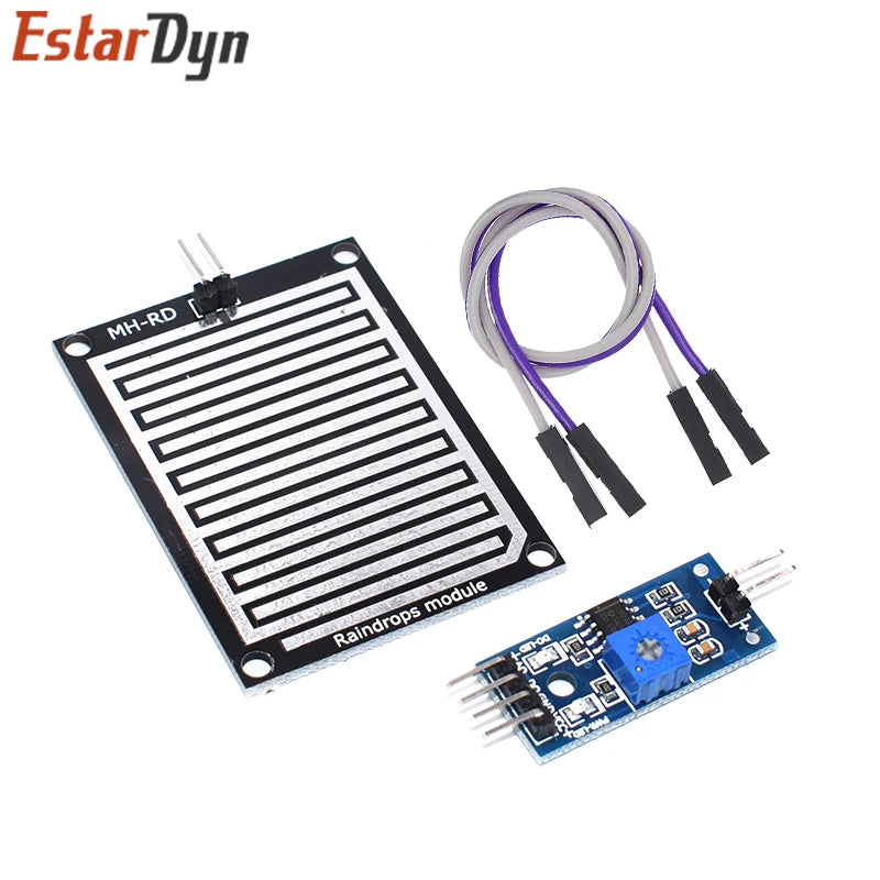 Rain Detection Sensor Plate and Control Module, 3.3–5 V