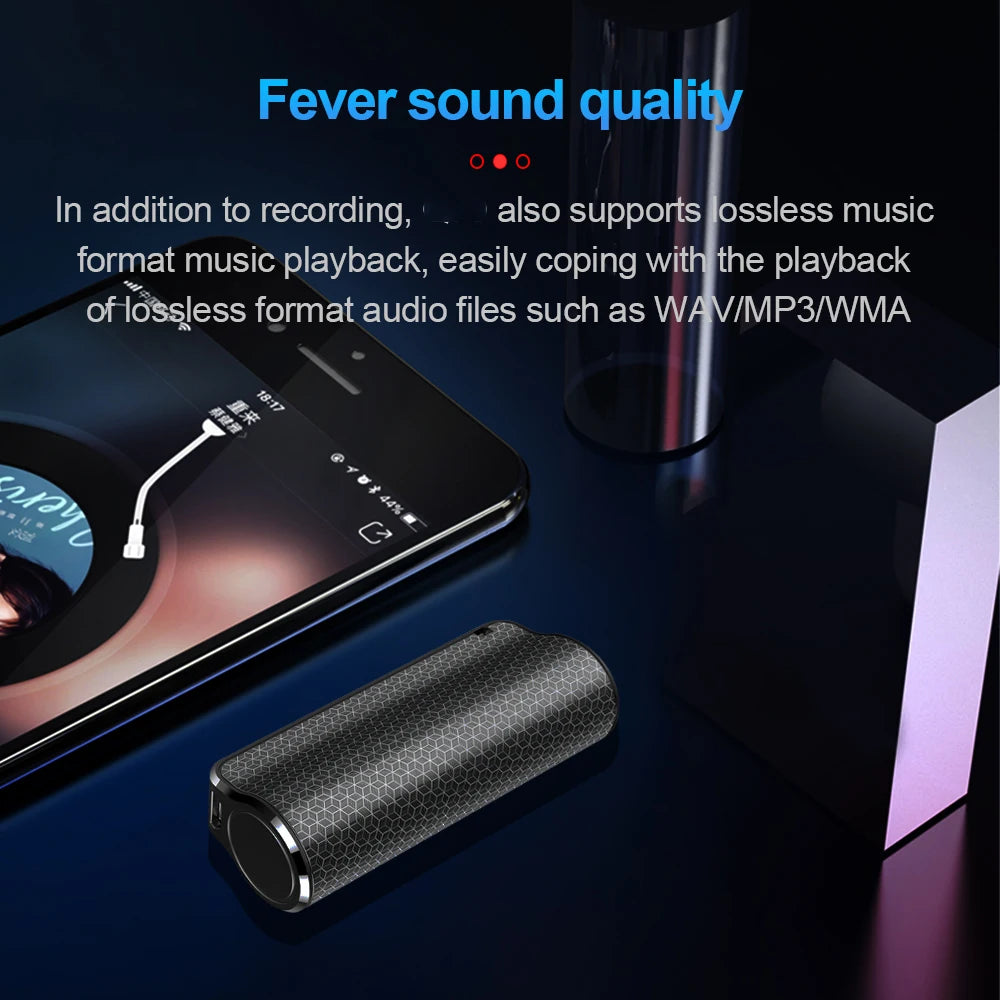 Stylo enregistreur vocal magnétique mini avec enregistrement de 40 jours et audio HD