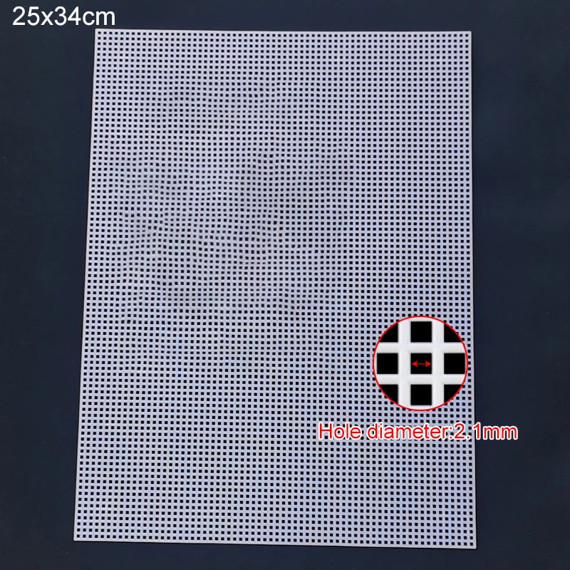 PE Plastic Mesh Canvas Sheet, Size and Grid Options