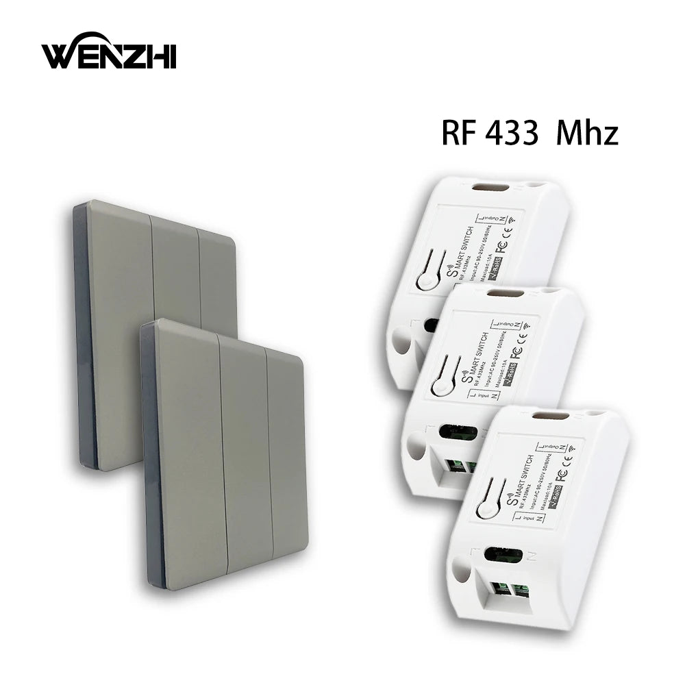 433MHz Wireless Relay and Wall Switch - Options