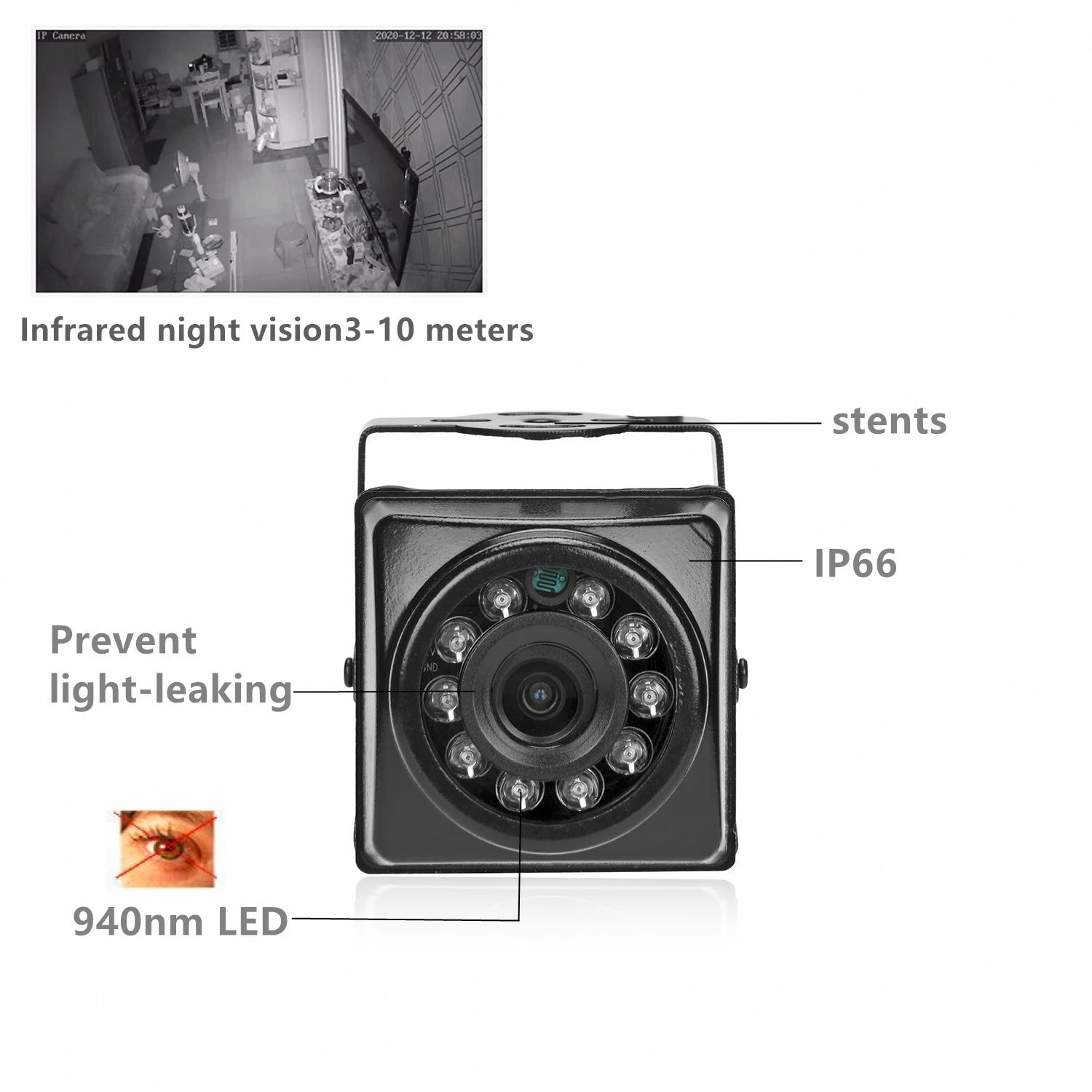 IP66 Waterproof Mini 940nm IR USB Camera Full HD
