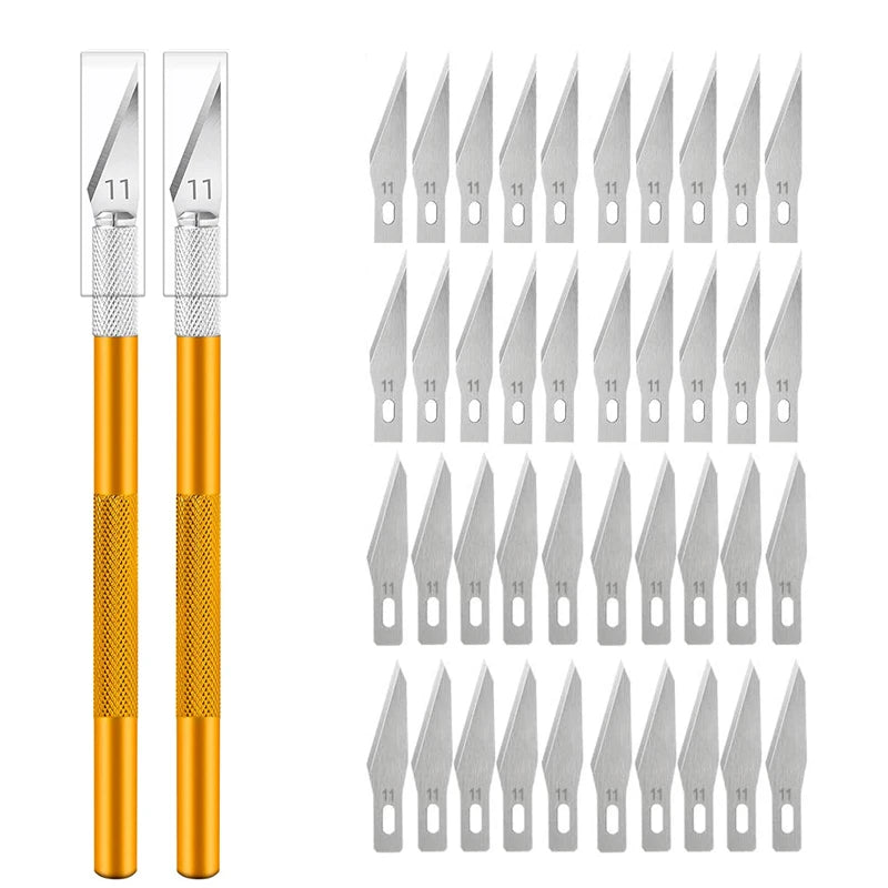 Cuchillo para manualidades de metal: opciones de mango y kit