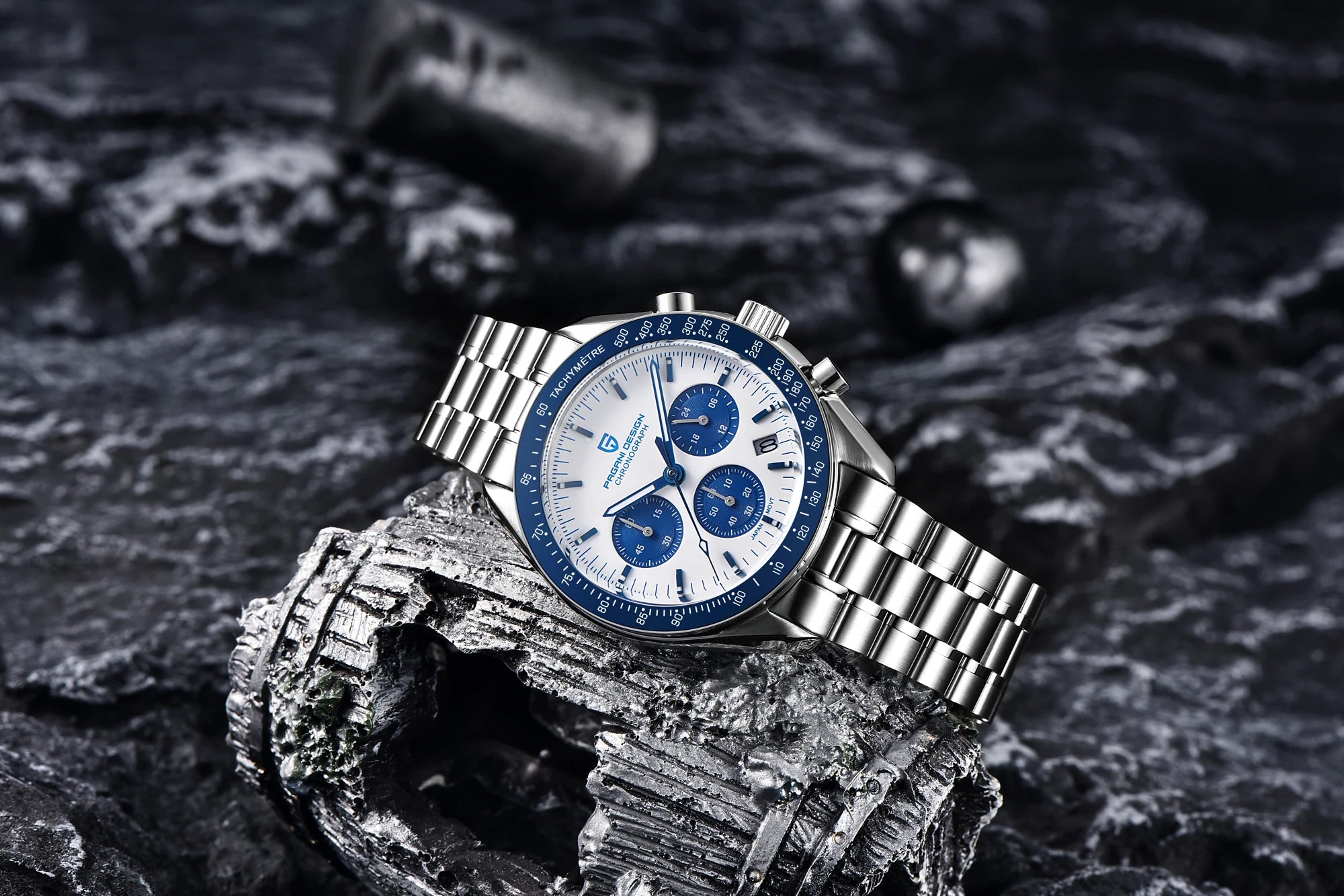Pagani Design PD-1701 Moon Chronograph Quartz Watch 100M