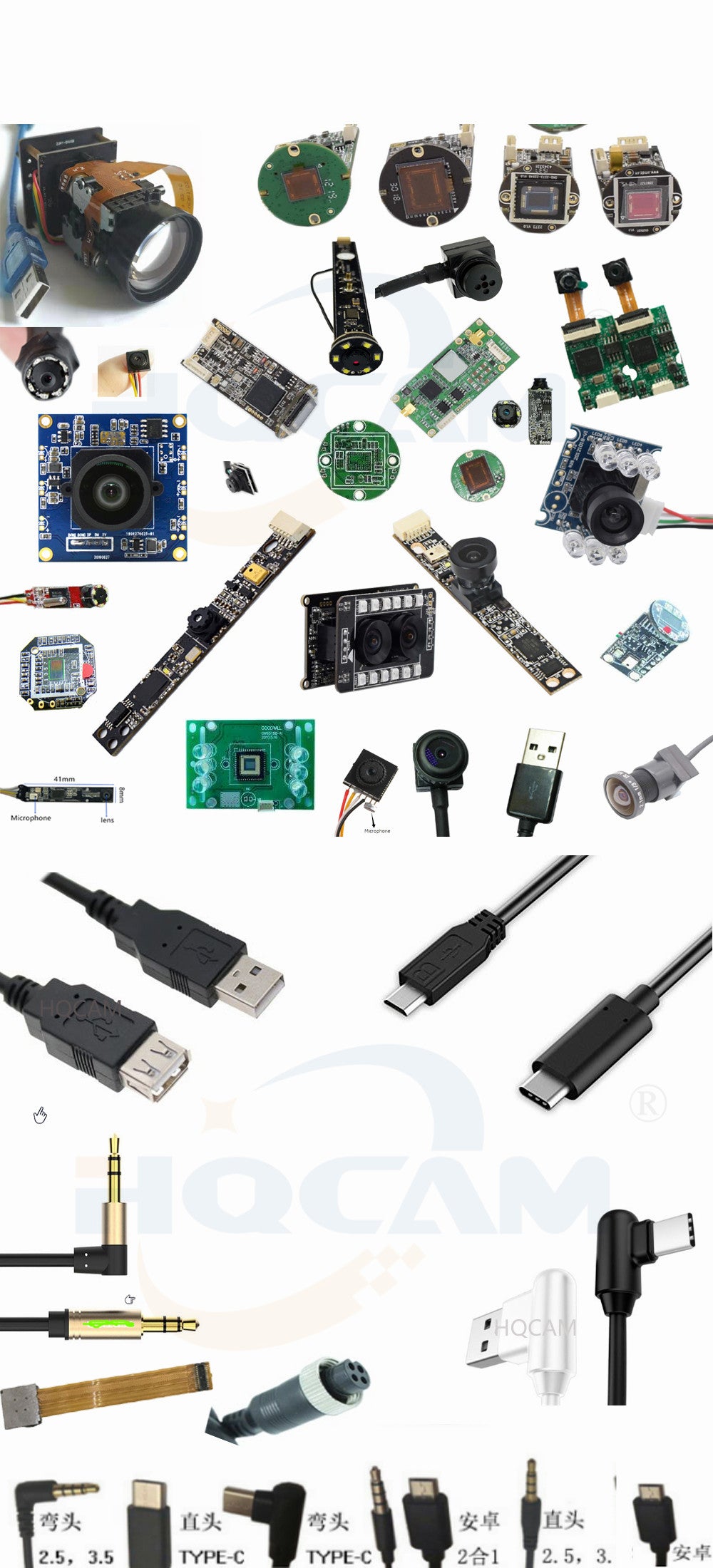 Câmara Webcam USB CMOS 2MP Infravermelho para Visão Noturna