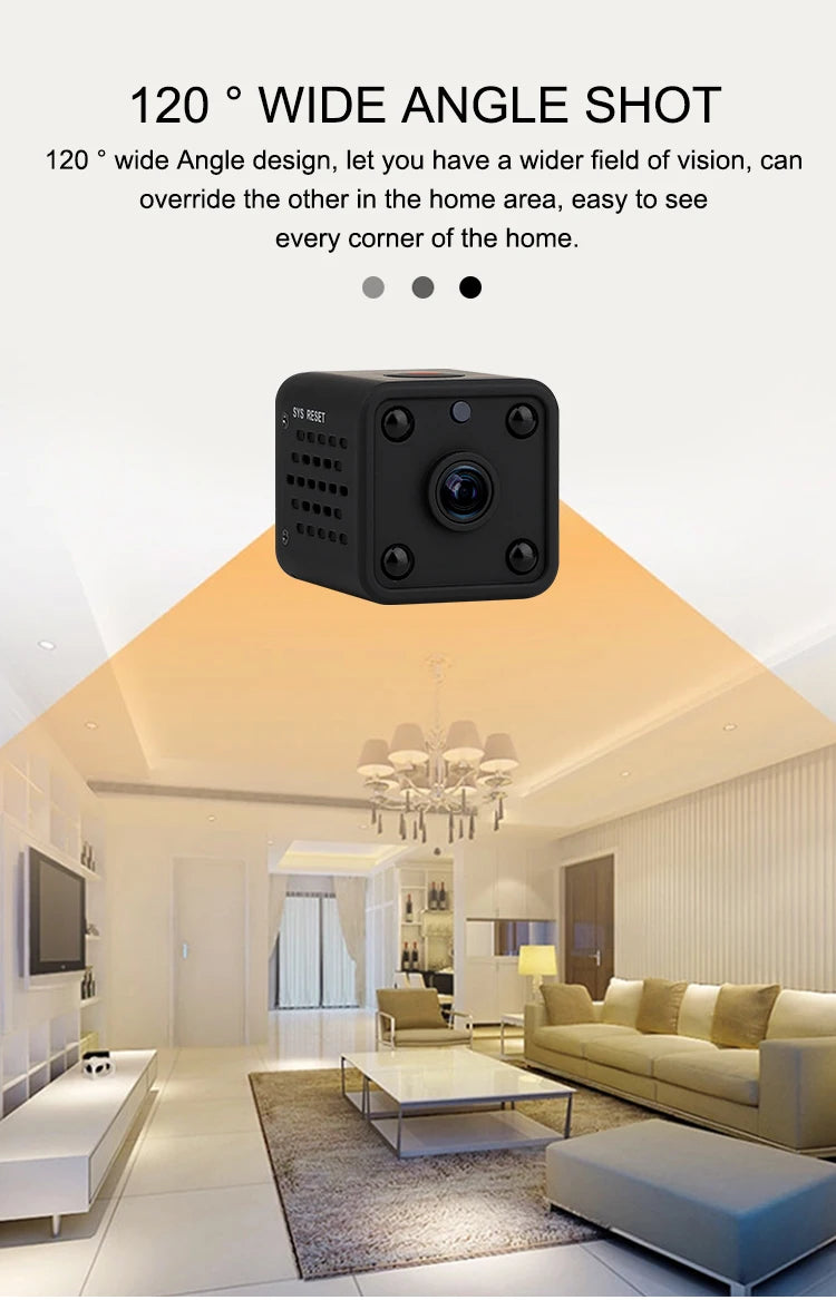 Cameră Mini X6S 1080P WiFi Recorder cu Viziune Nocturnă