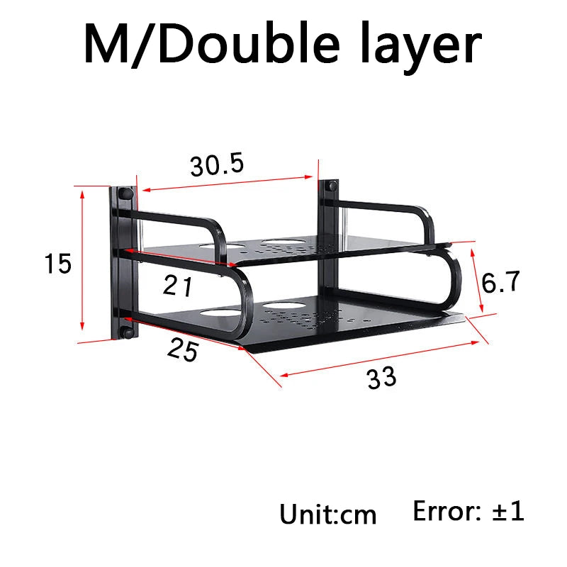 Metal Wall Shelves for Routers and TV Boxes