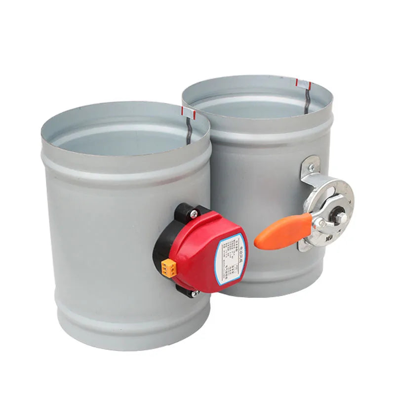 220V gegalvaniseerde motorklep, elektrische luchtklep, gemotoriseerde terugslagklep voor leidingen van 3/4/5/6/8 inch 80/100/125/150/200/250mm