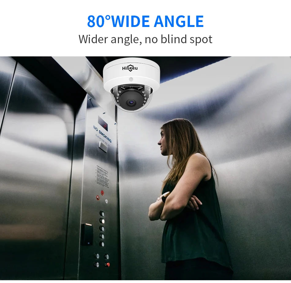 5MP Dome PoE IP Camera with Face Comparison