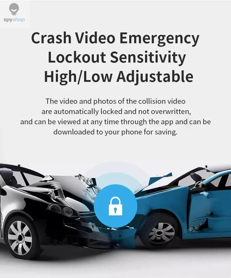 HP car camera dash cam camera 2k HD night vision WiFi DVR video loop video parking monitoring car dashcam auto Spy-shop.com