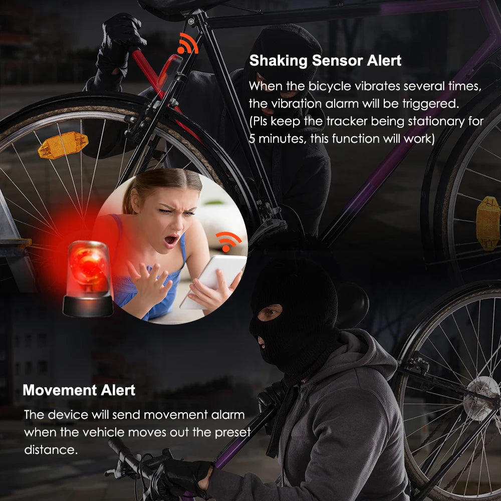 4G Bicycle GPS Tracker TK906 with Real-Time Tracking & Long Standby