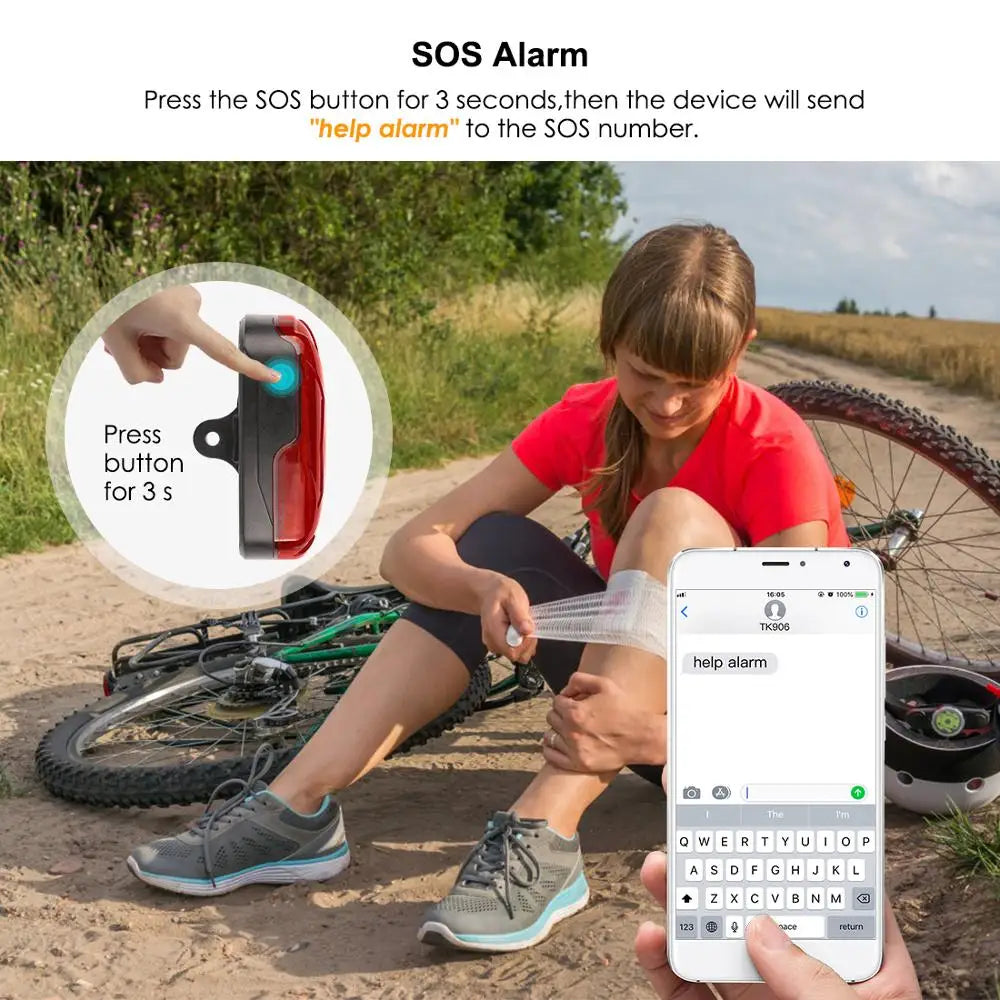 4G Bicycle GPS Tracker TK906 with Real-Time Tracking & Long Standby