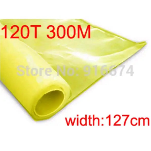 Gul polyester-skrifthunbsnet, 1 m × 127 cm