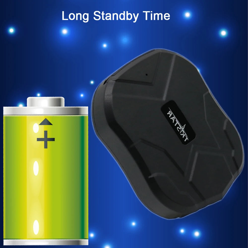 Rastreador GPS para coche con larga duración en espera y montaje magnético para uso oculto fácil