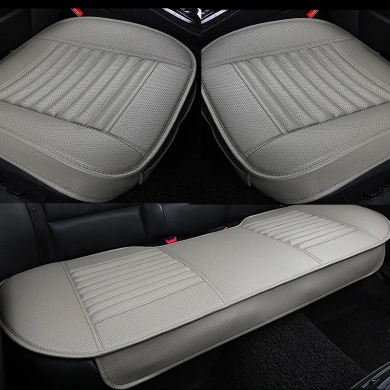 SEAMETAL Leather Seat Covers Car Cushion Four Seasons Automobiles Seat Cover Universal Pad Mats Protector for Car Seat