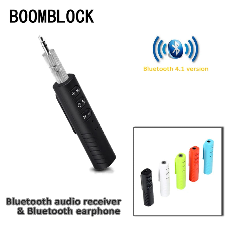 Receptor de audio Bluetooth AUX con adaptador de 3.5mm