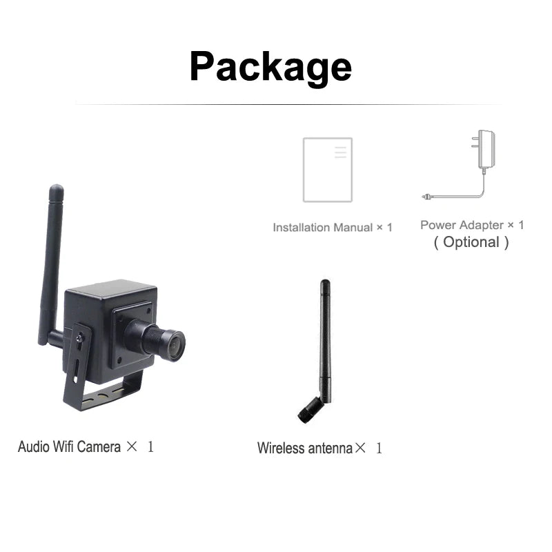 1080P mini WiFi bezpečnostná kamera s audio a upozorneniami na pohyb