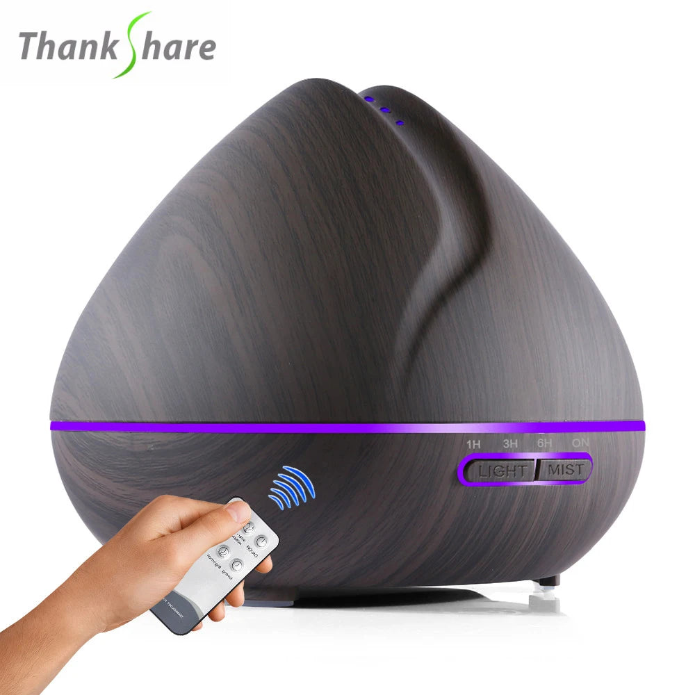 Humidificador ultrassónico e difusor de aromas com controlo remoto